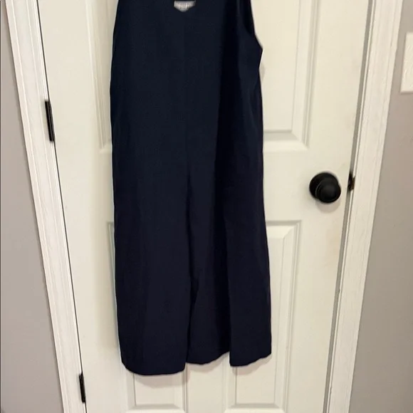 MOD REF Navy Wide Leg Jumpsuit Strappy Minimal Style Size M - Picture 3 of 6